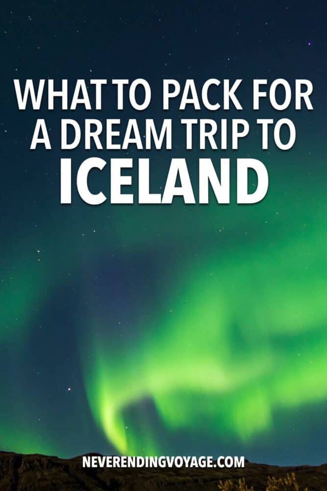 Iceland Packing Guide Pinterest pin