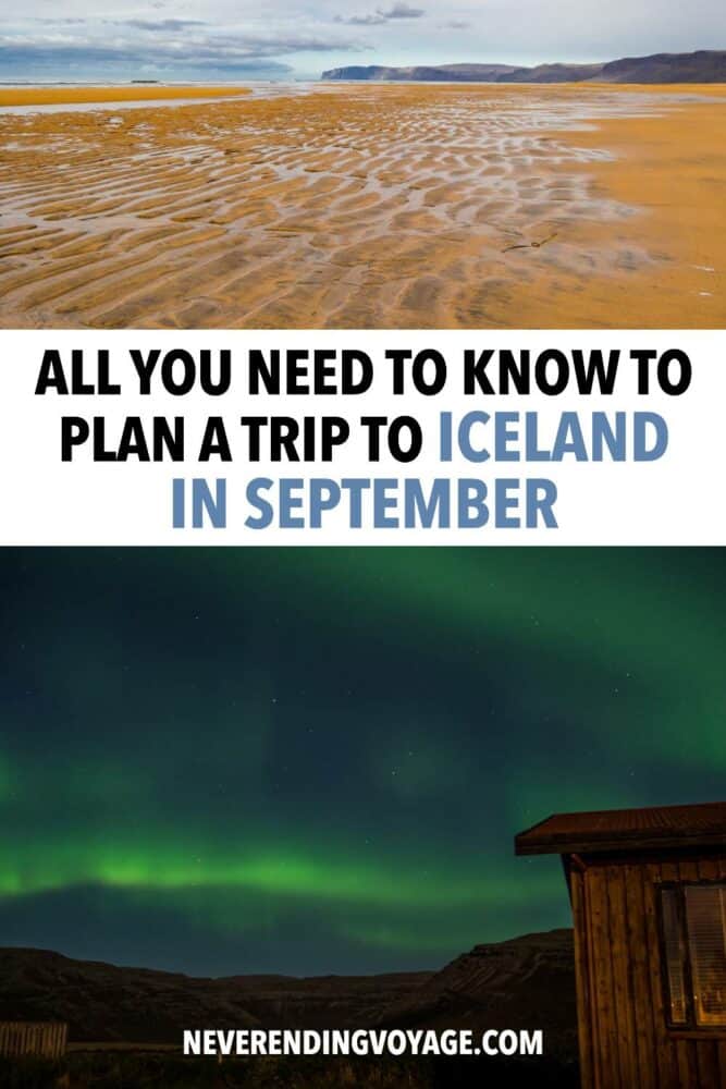 Iceland in September Guide Pinterest pin