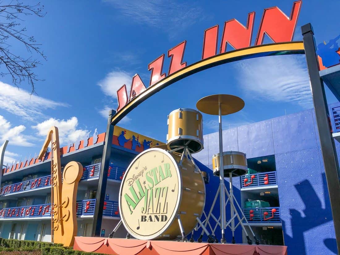 Disney All Star Music resort - the cheapest resort to stay at in Disney World