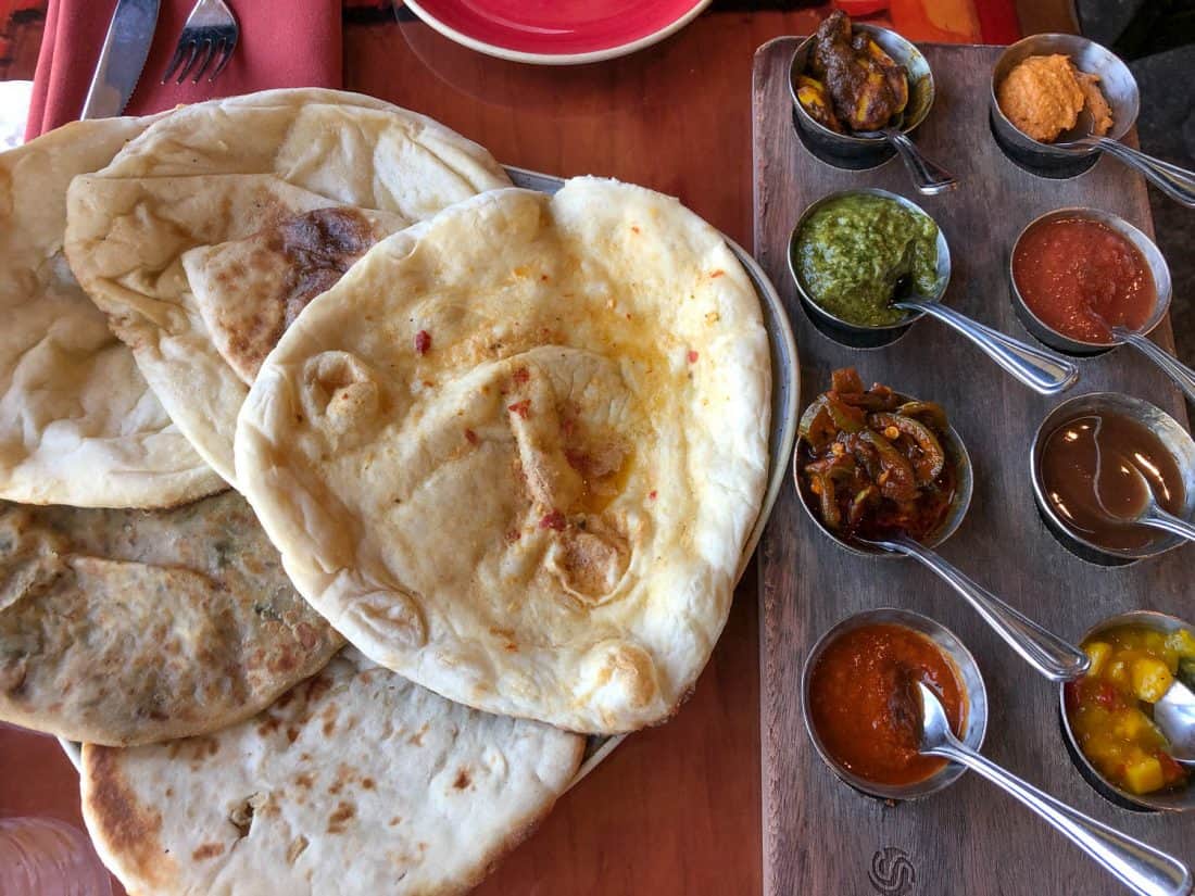 Delicious Indian bread service at Sanaa at Animal Kingdom Lodge