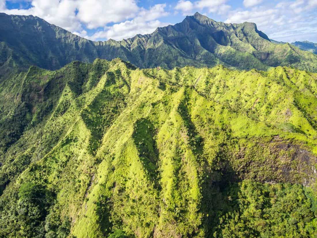 Mount Waialeale on a doors off helicopter Kauai tour with Jack Harter