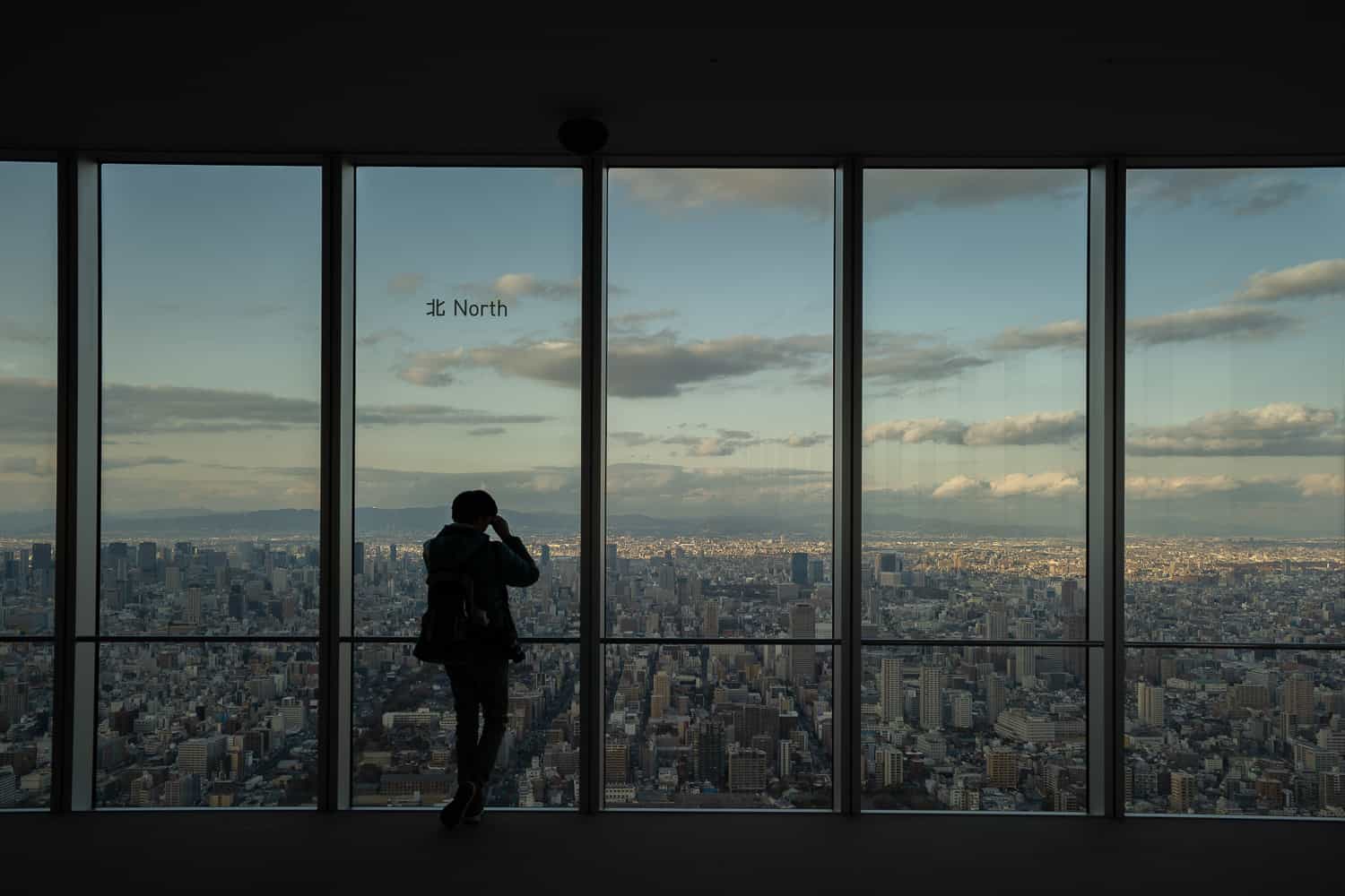 60th floor observation deck at Harukas 300 Osaka