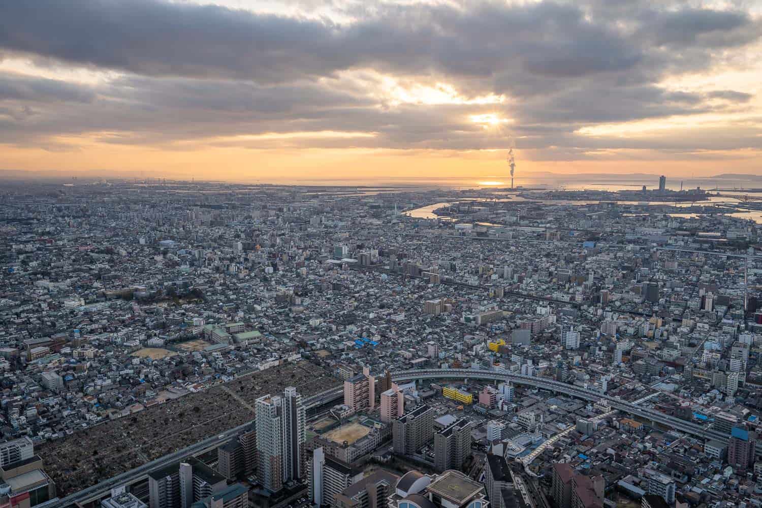 View of Osaka from Edge the Harukas Osaka