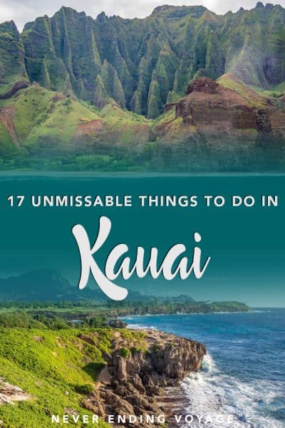 If you decide to spend your holiday in Hawaii, you do not want to miss Kauai. Here are the BEST things to do there! #thingstodoinkauai #hawaii #kauai
