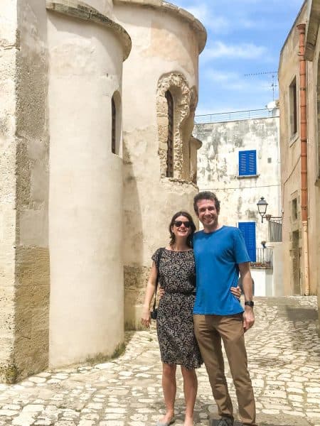 Erin and Simon in Otranto, Puglia