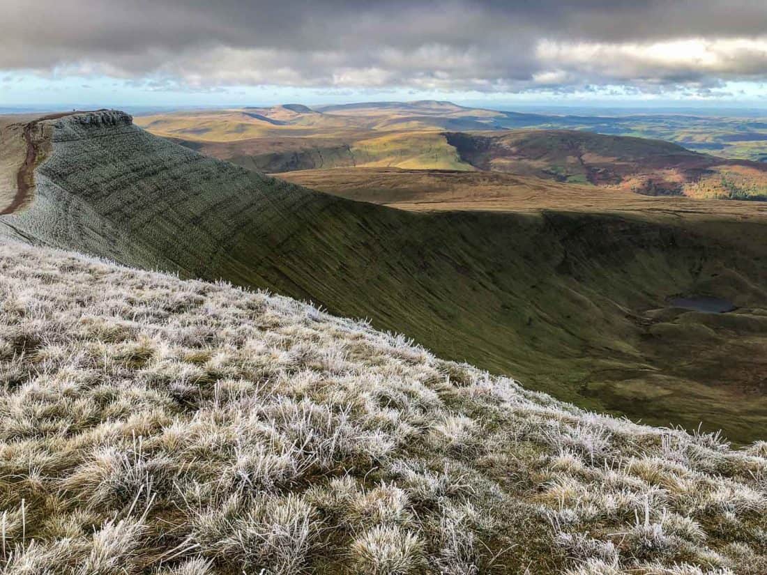 The view from the top of Pen y Fan in the Brecon Beacons, Wales