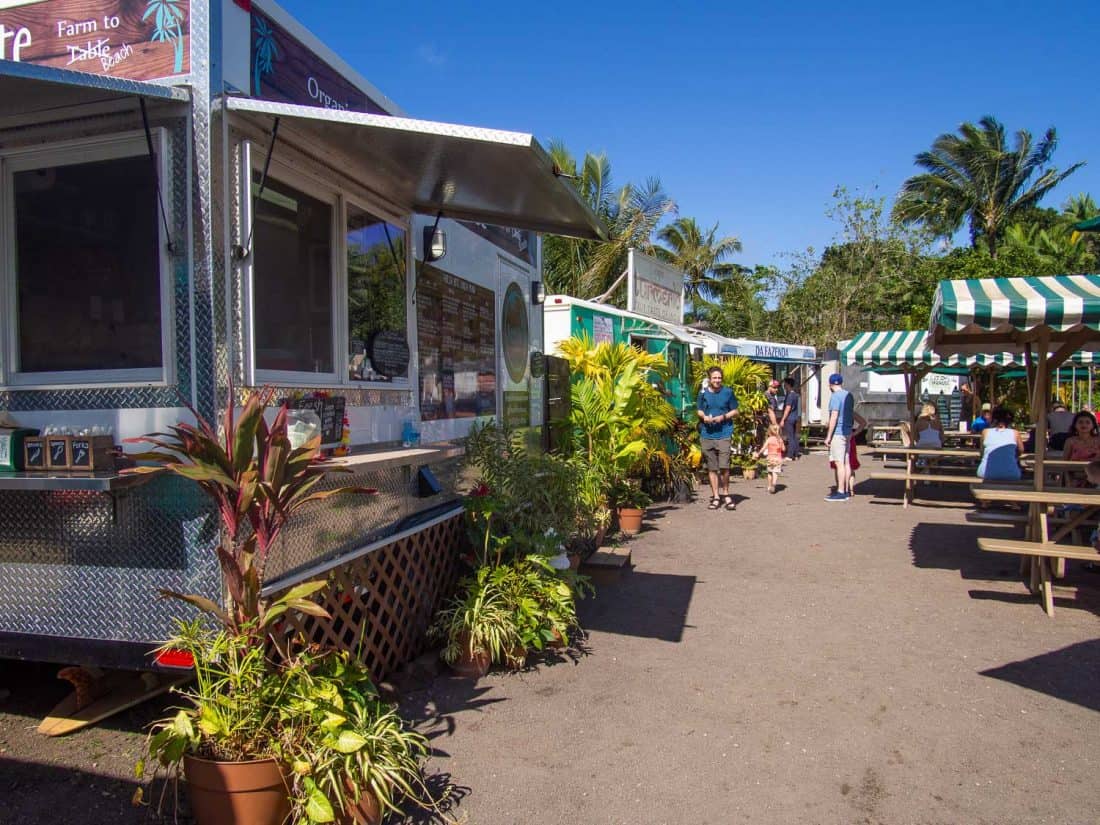 Hanalei Food truck park in Kauai