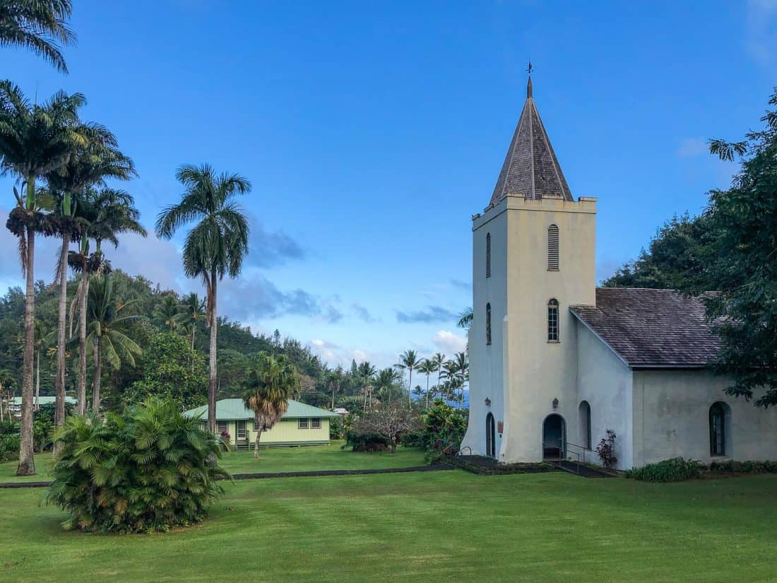 Wananalua Congregational Church in Hana, Maui, Hawaii, USA