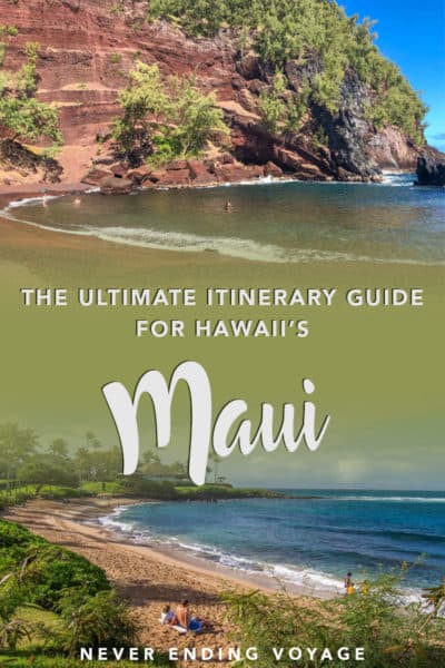Here is the ULTIMATE itinerary guide for Maui in Hawaii. Whether you stay for 7 days or more, this guide will help you plan your Hawaii trip. #maui #mauitinerary #hawaiiitinerary #hawaii