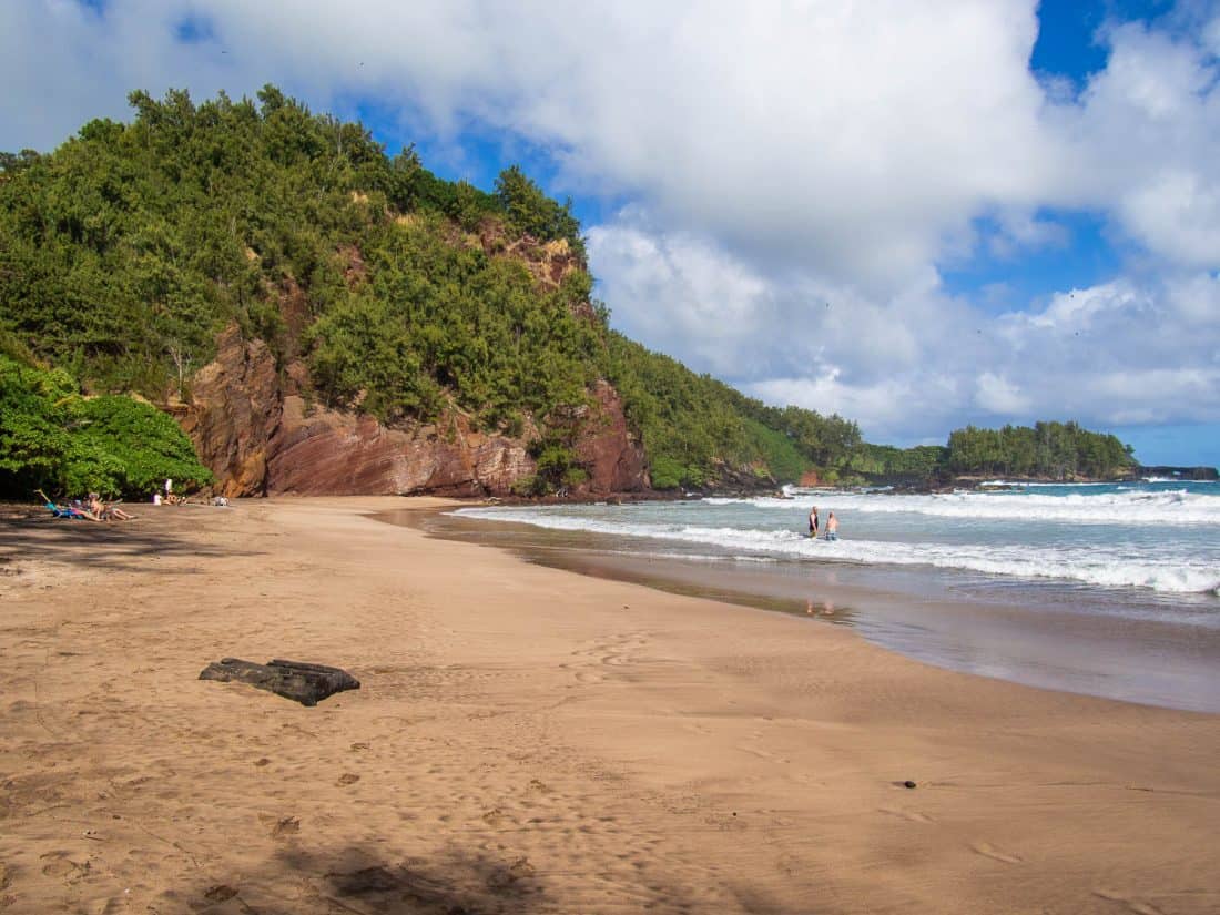 Koki Beach near Hana, Maui, Hawaii, USA