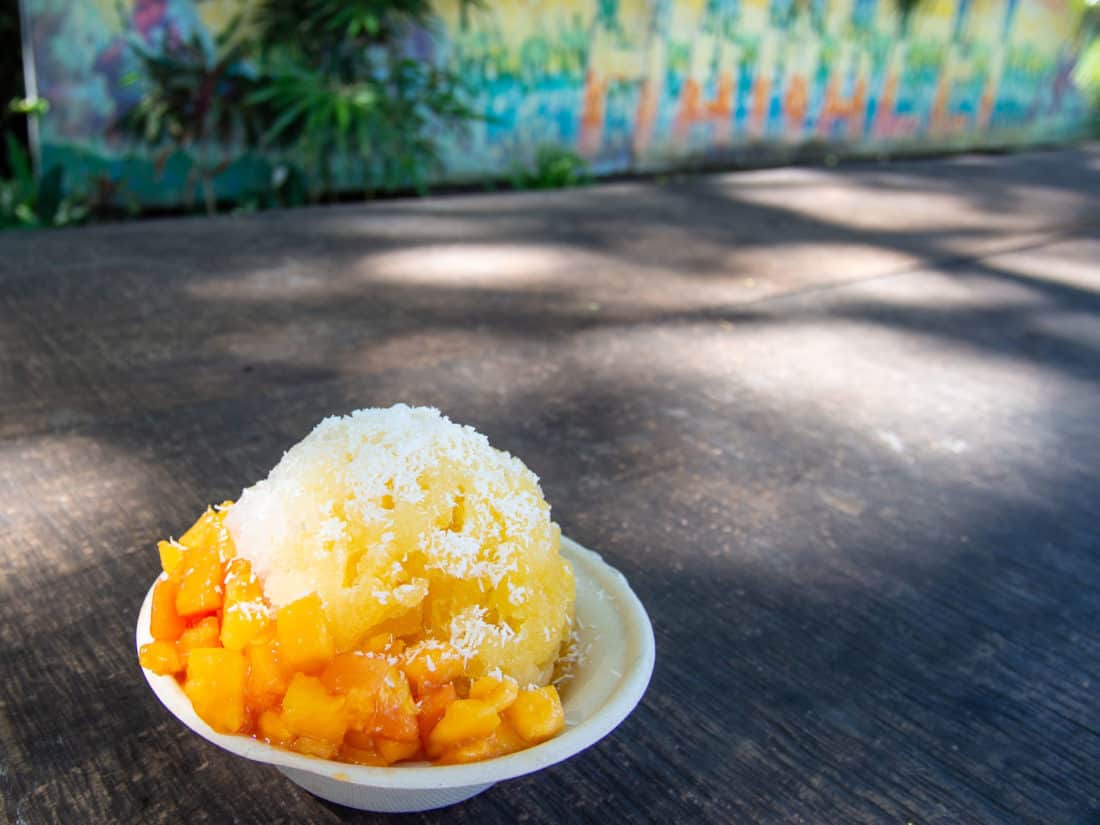 Shave Ice in Hanalei, Kaui