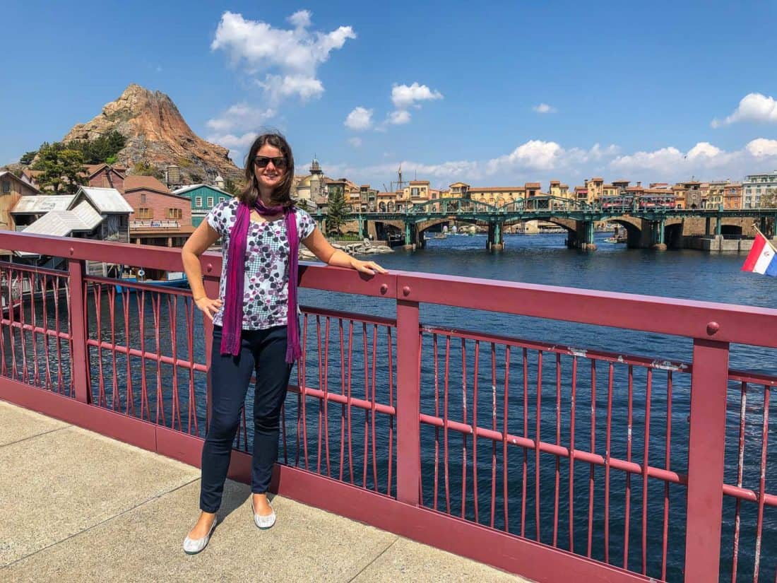 Wearing my Tieks at Tokyo Disney Sea