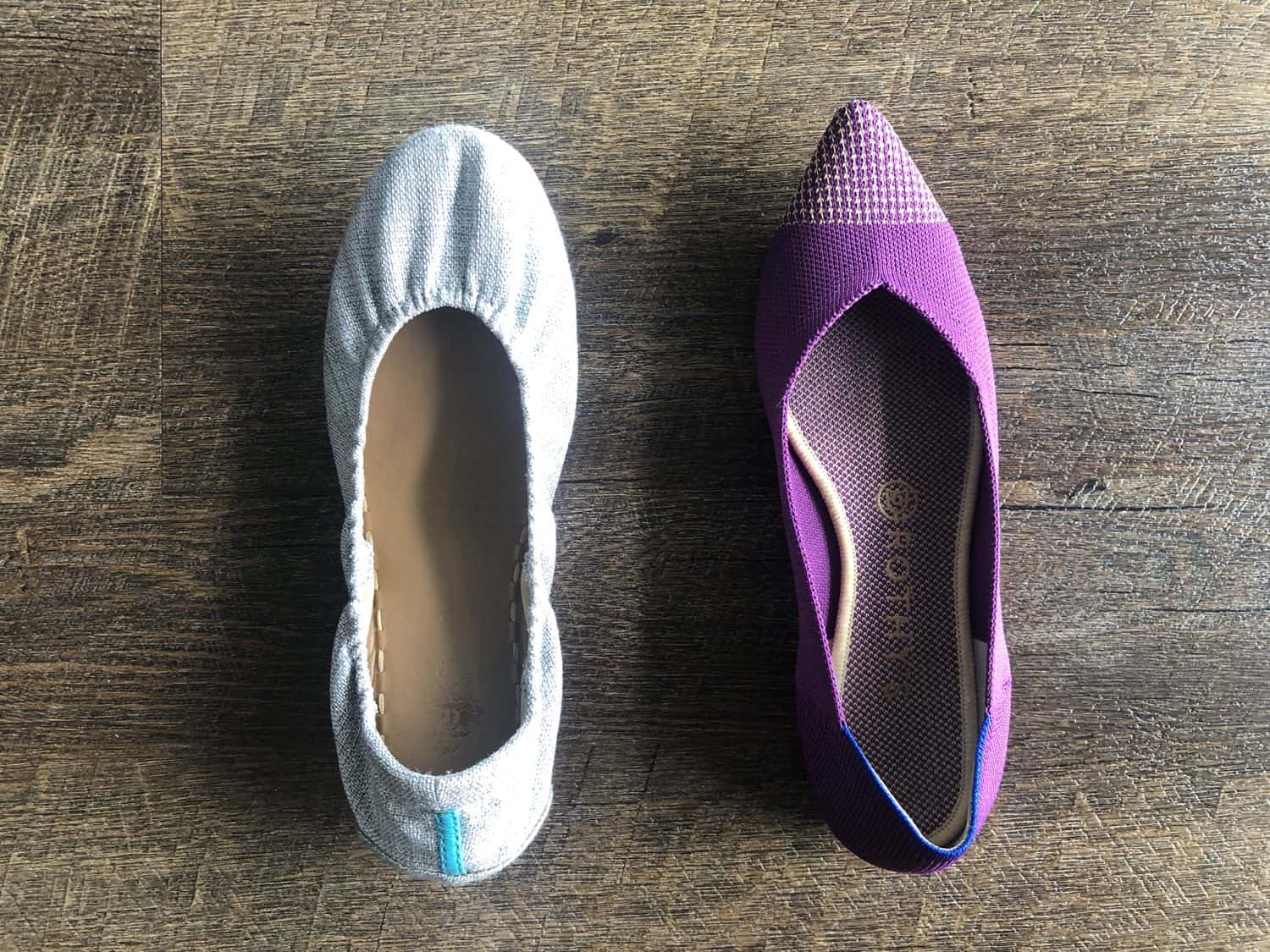 Tieks vs Rothys - a comparison of these comfortable flats