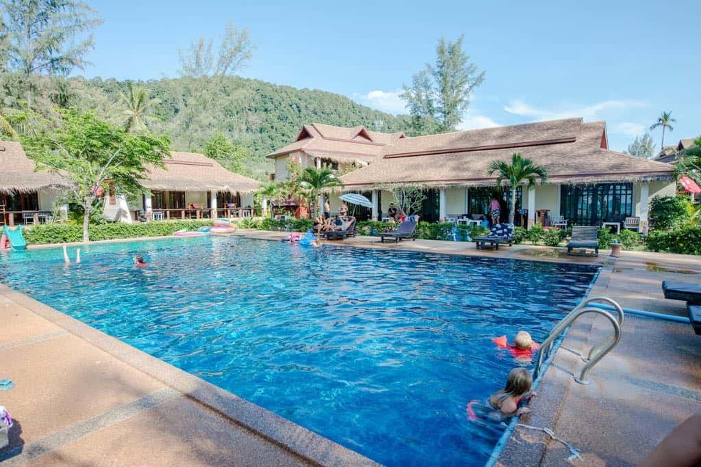 Banana Beach Resort pool on Koh Lanta, Thailand