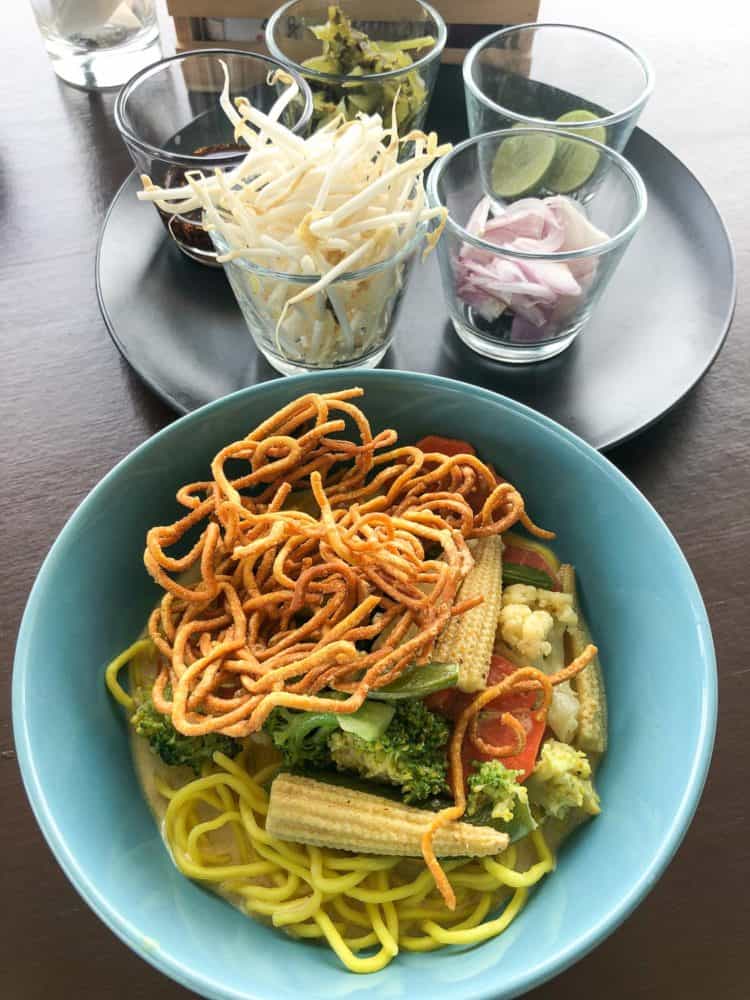 Khao soi at Highlands Bistro on Koh Lanta