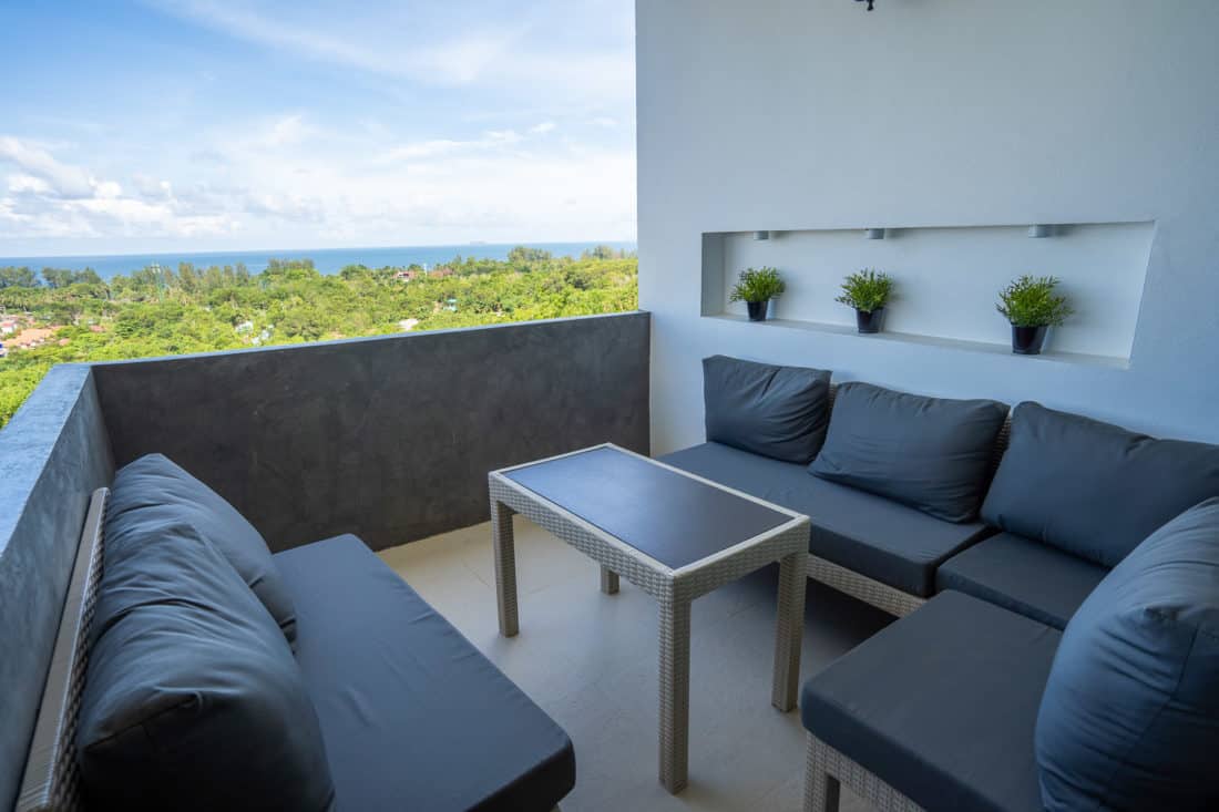 Terrace at D4 Chill House at Malee Highlands, Koh Lanta