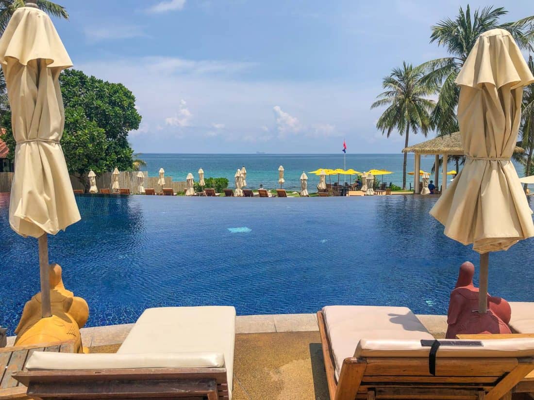 Infinity pool, Rawi Warin Resort on Koh Lanta, Thailand