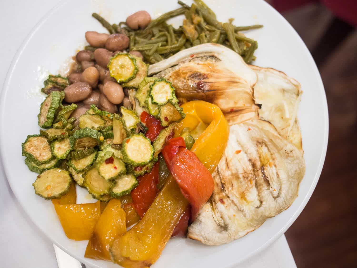 Vegetable antipasto at Pecorino, Testaccio