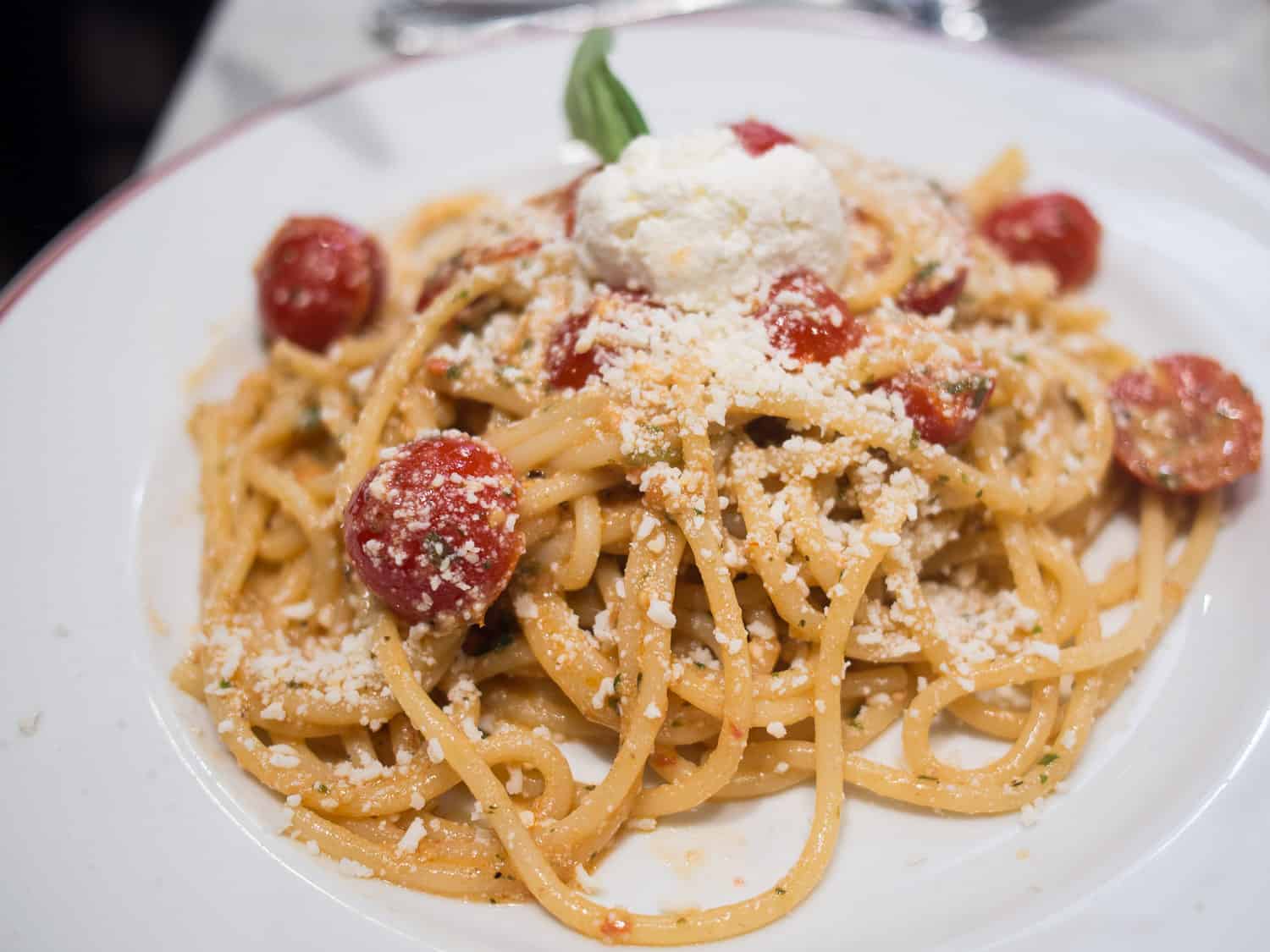 Spaghetti alla Felice at Felice restaurant in Testaccio, Rome