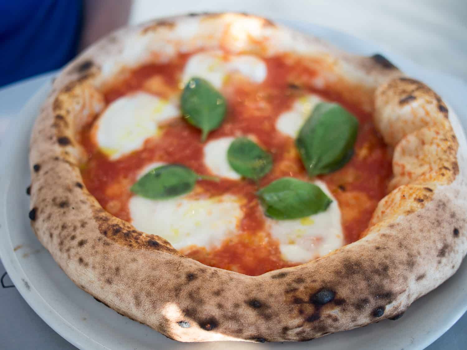 Neapolitan style pizza at Seu Pizza Illuminati in Trastevere, Rome, Italy
