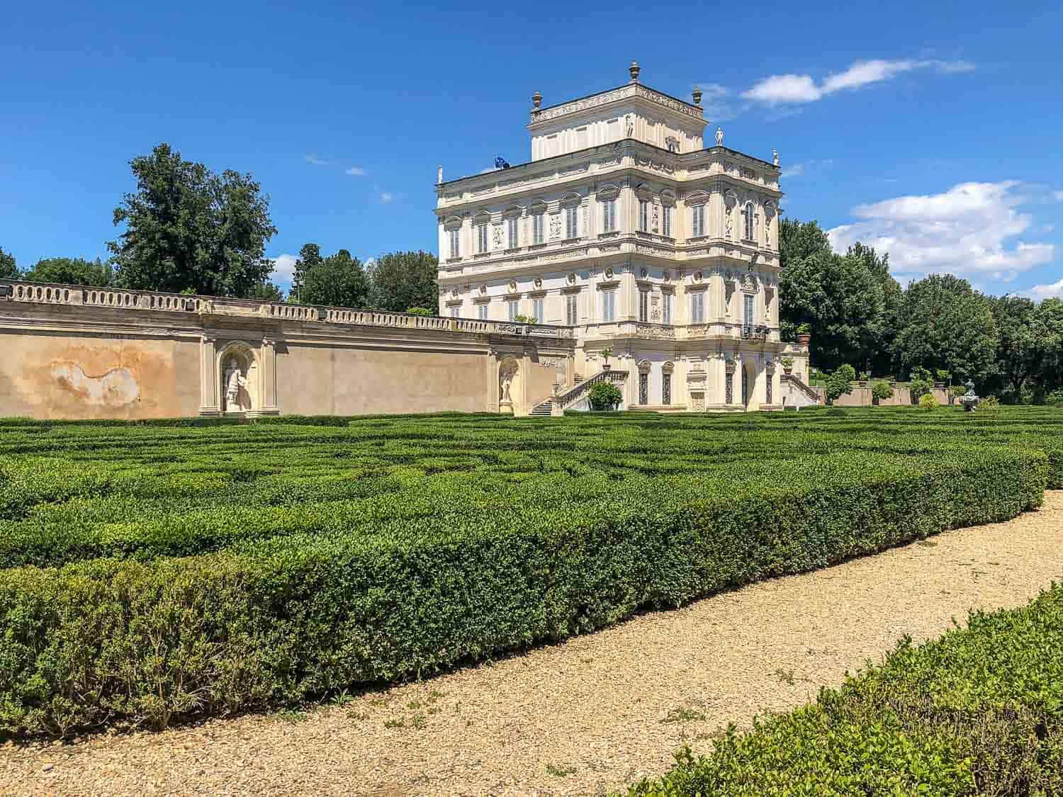 Villino Algardi in the Villa Doria Pamphili park in Monteverde, Rome, Italy