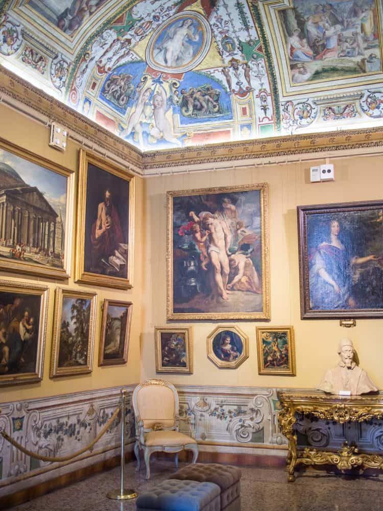 Palazzo Corsini art gallery in the Trastevere neighbourhood of Rome, Italy