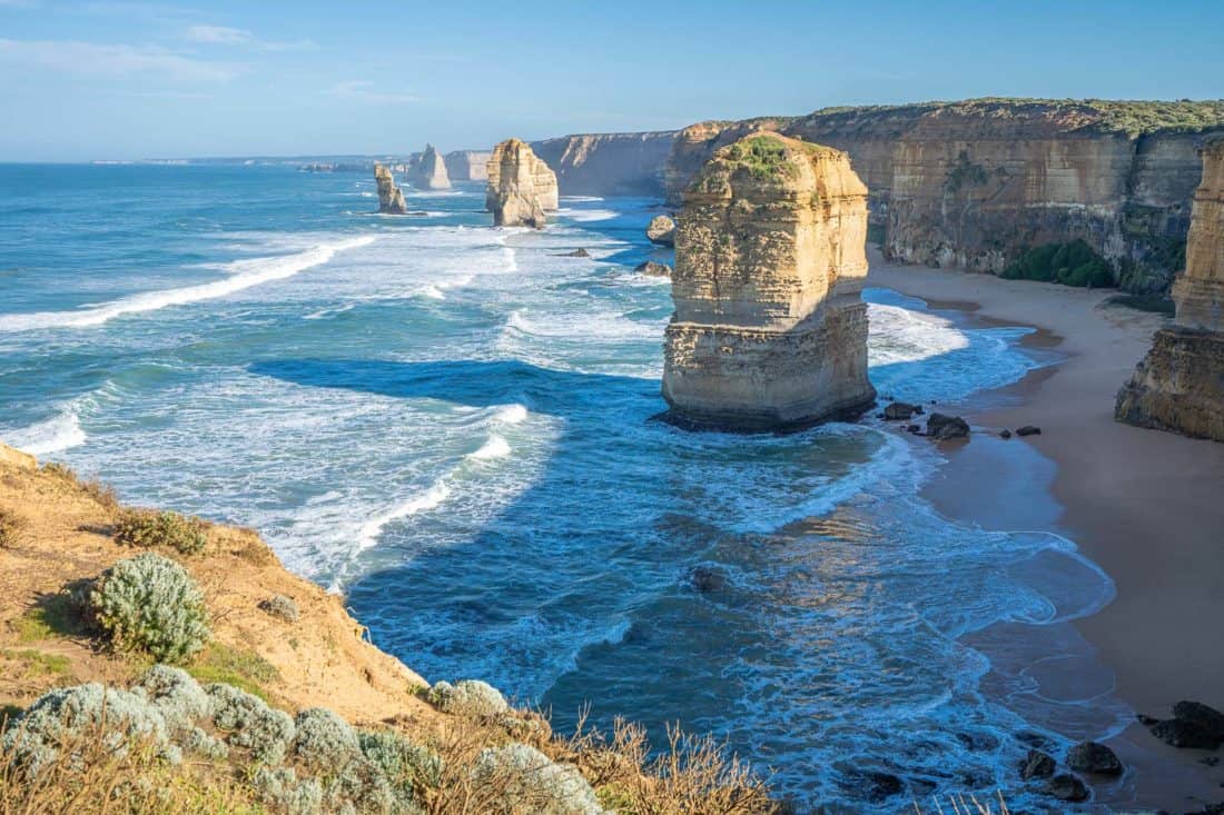 12 Apostles rock formations on the Great Ocean Road, Victoria, Australia