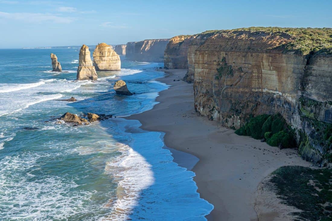 The 12 Apostles rock stacks are the most iconic sight on this Great Ocean Road itinerary from Melbourne, Australia
