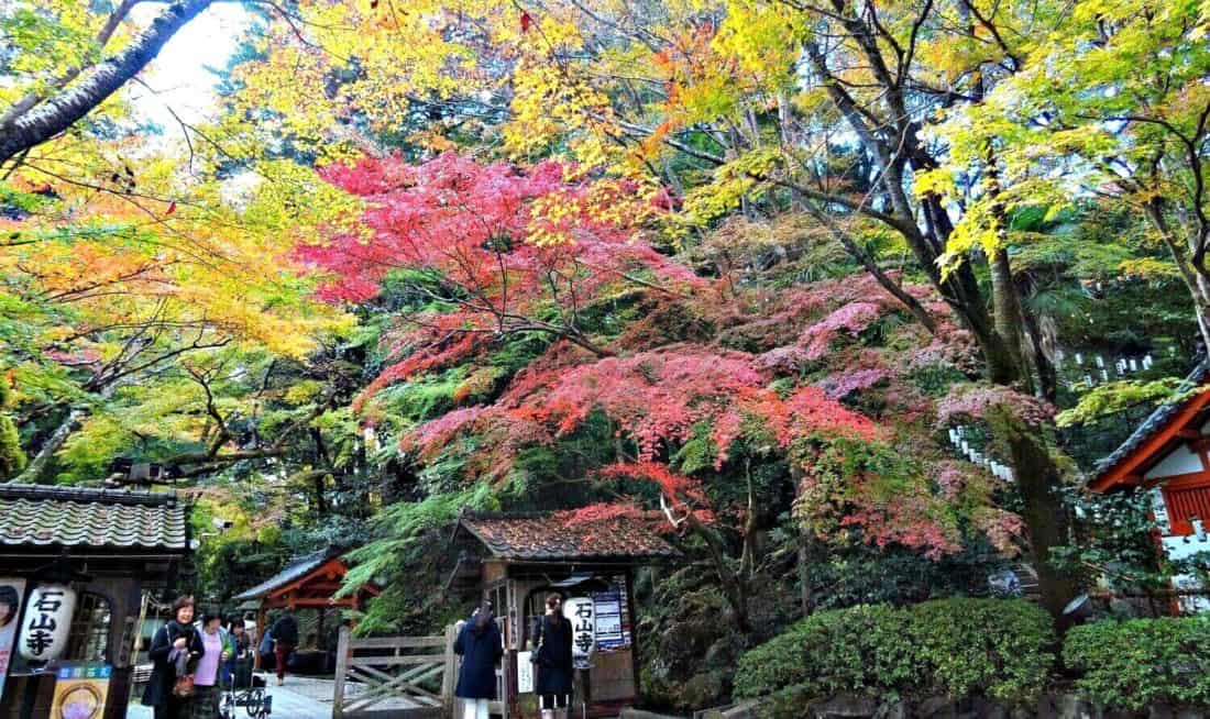 Ishiyama-dera temple in Otsu City in the autumn
