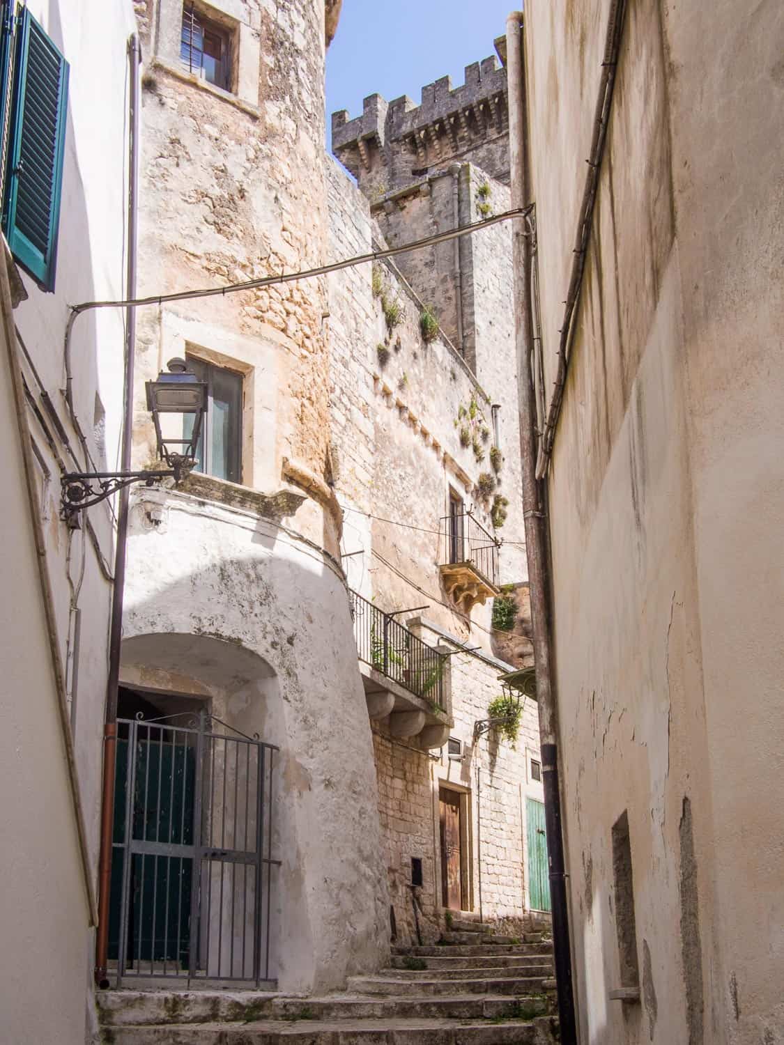 Castle in Ceglie Messapica, a town in Puglia Italy