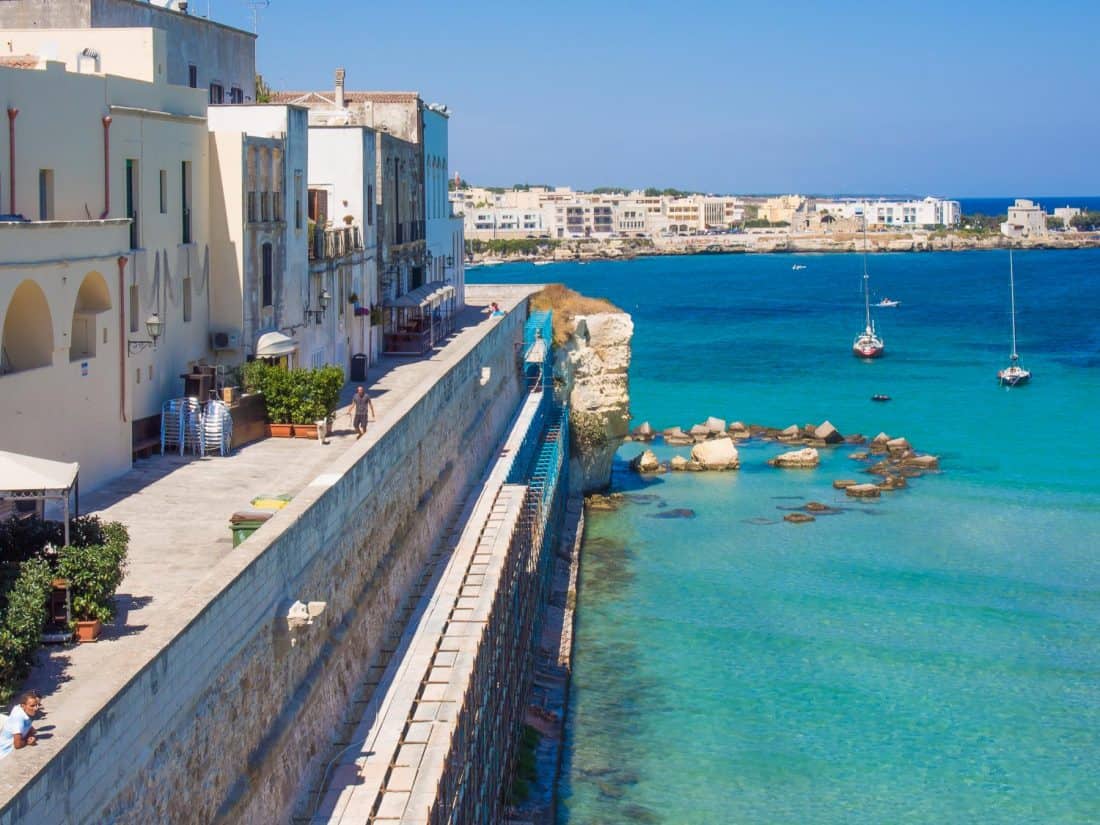 The best towns in Puglia Italy including the seaside town of Otranto