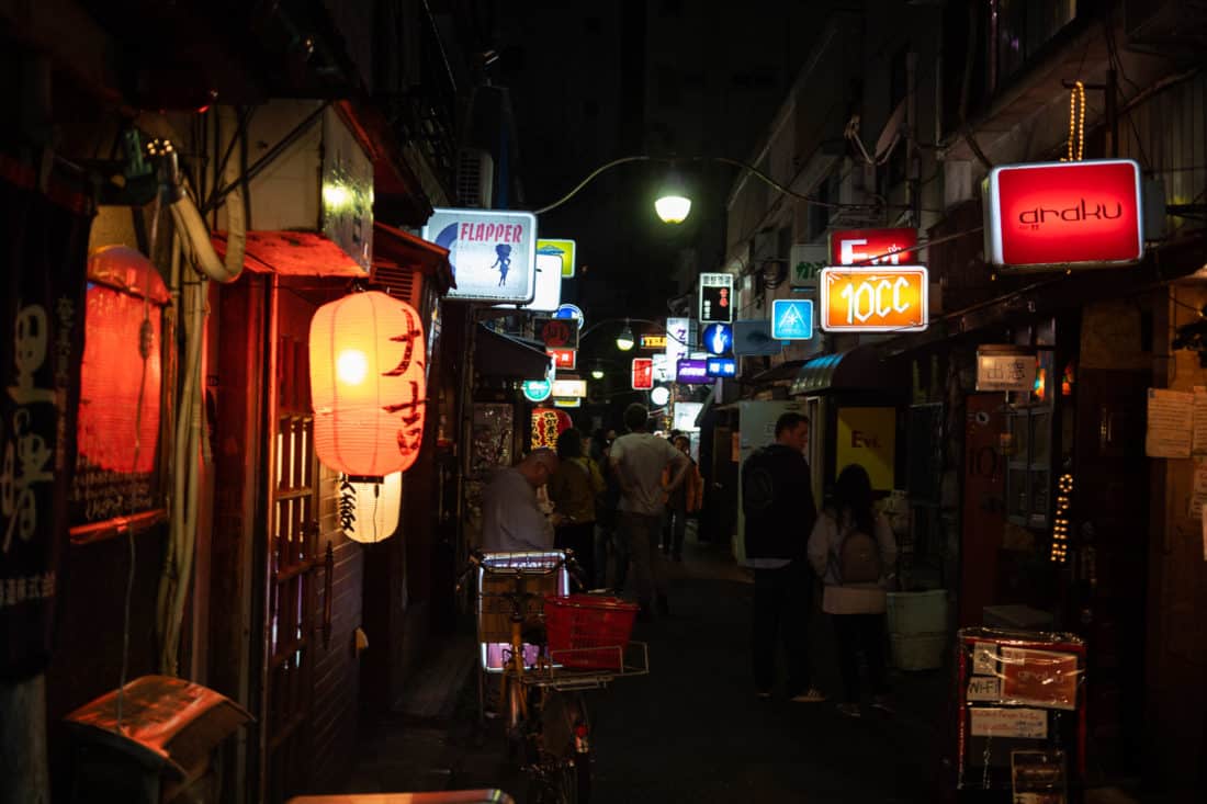 Golden Gai, a street of tiny bars and one of the best things to do in Tokyo