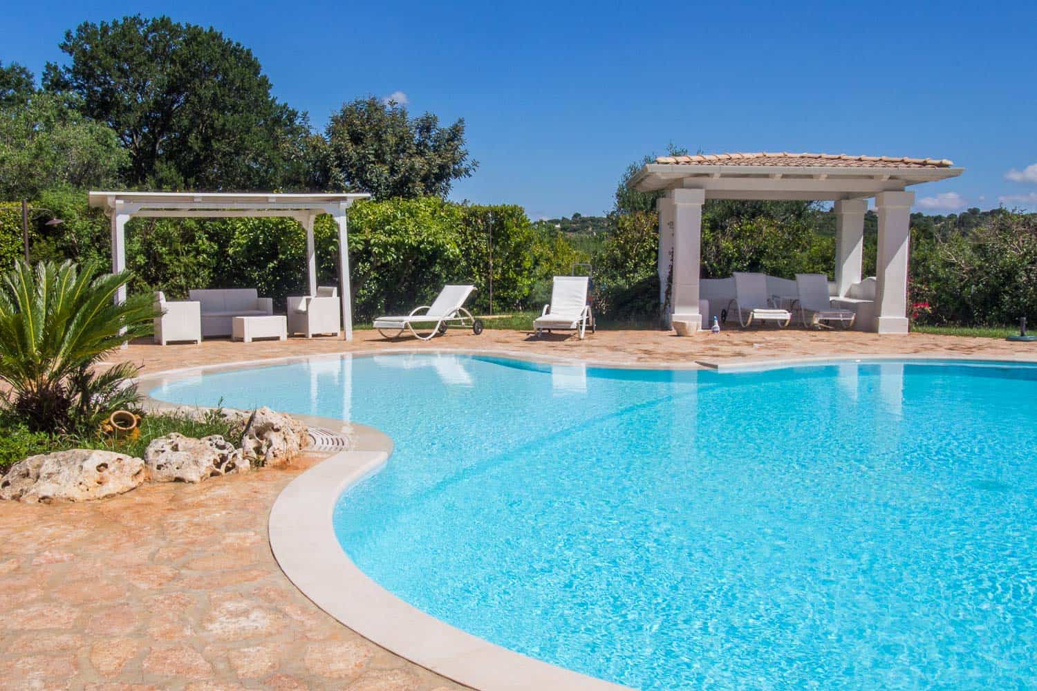 Pool at Trullo dei Messapi in Ceglie Messapica, Puglia, Italy