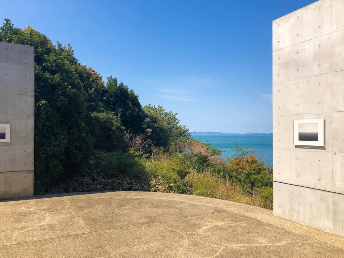 Exterior of Benesse House Museum on Naoshima Art Island, Japan