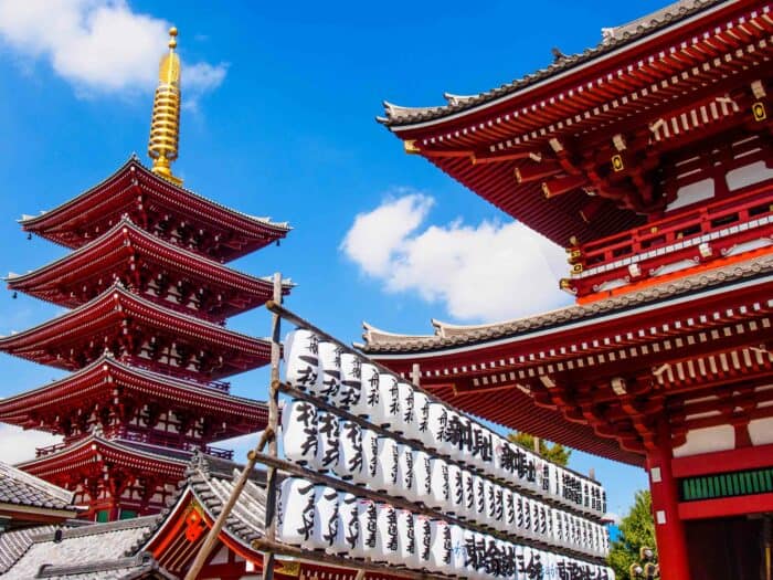 Sensoji Temple, one of our favourite cool things to do in Tokyo Japan
