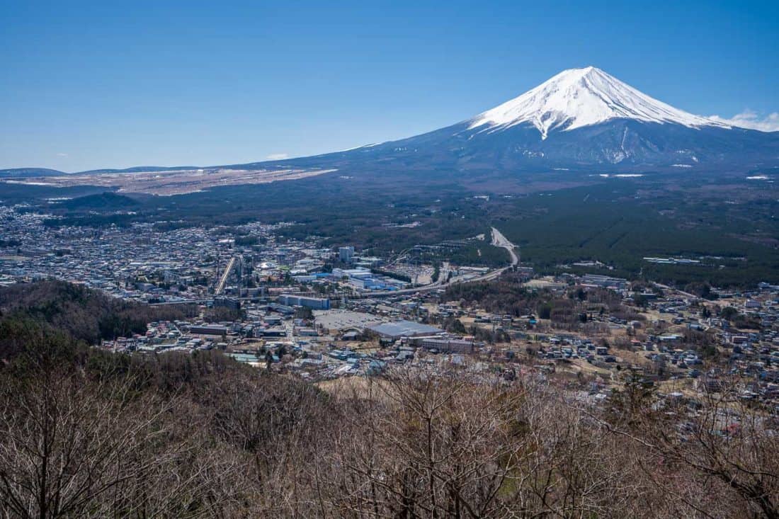 Mount Fuji view from the Kawaguchiko Ropeway, Japan