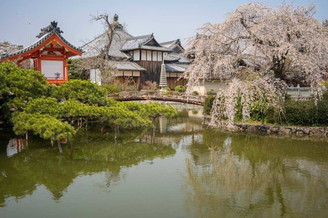 Pond at Kibitsu Shrine near Okayama, Japan