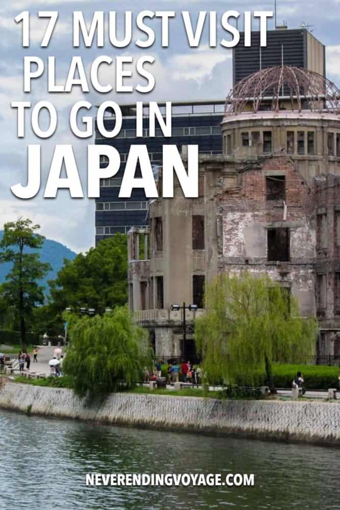 Best Places to Visit in Japan Pinterest pin