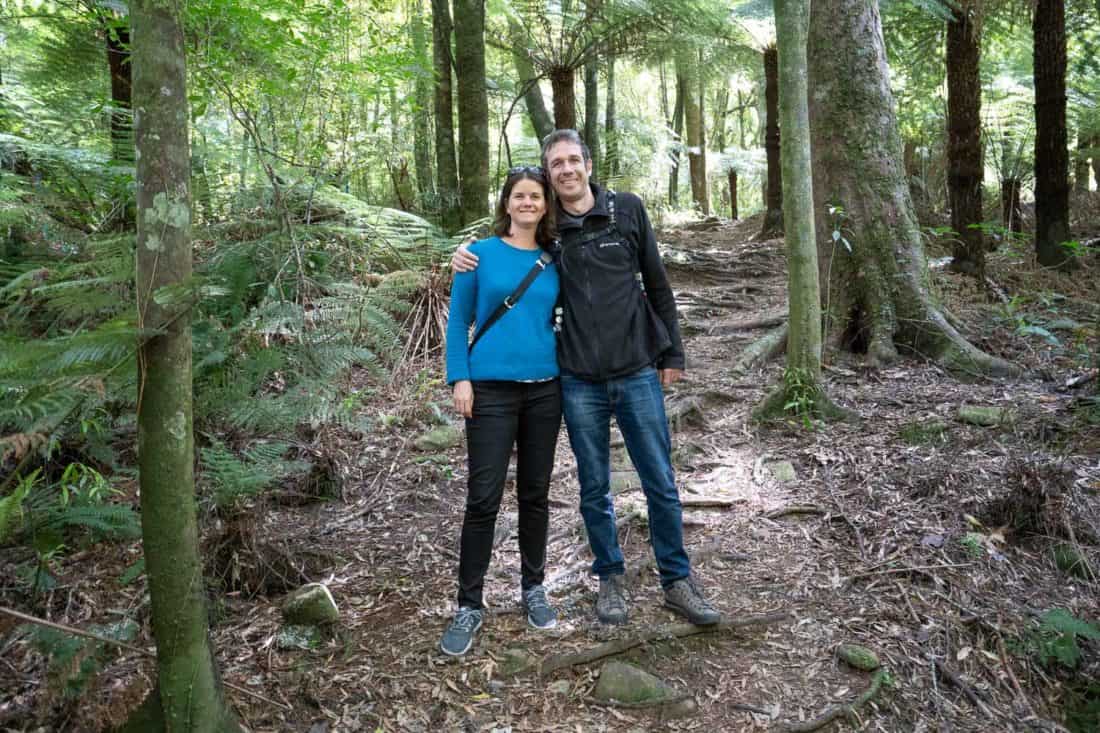 Wearing my Allbirds Wool Runners on an easy hike through the forest at Pelorus Bridge, New Zealand