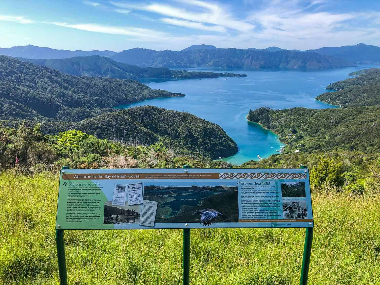 Bay of Many Coves on the Queen Charlotte Track, New Zealand