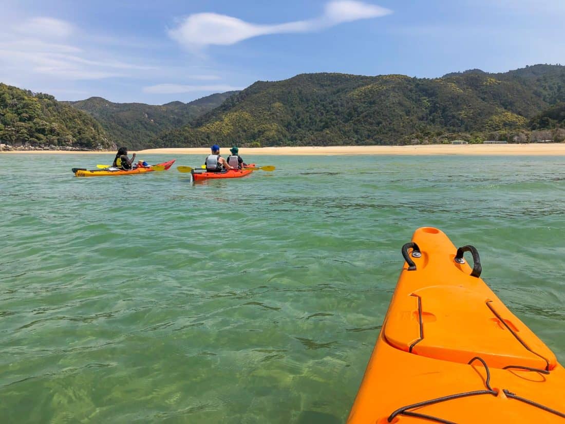 Kayaking to Torrent Bay in Abel Tasman National Park, New Zealand