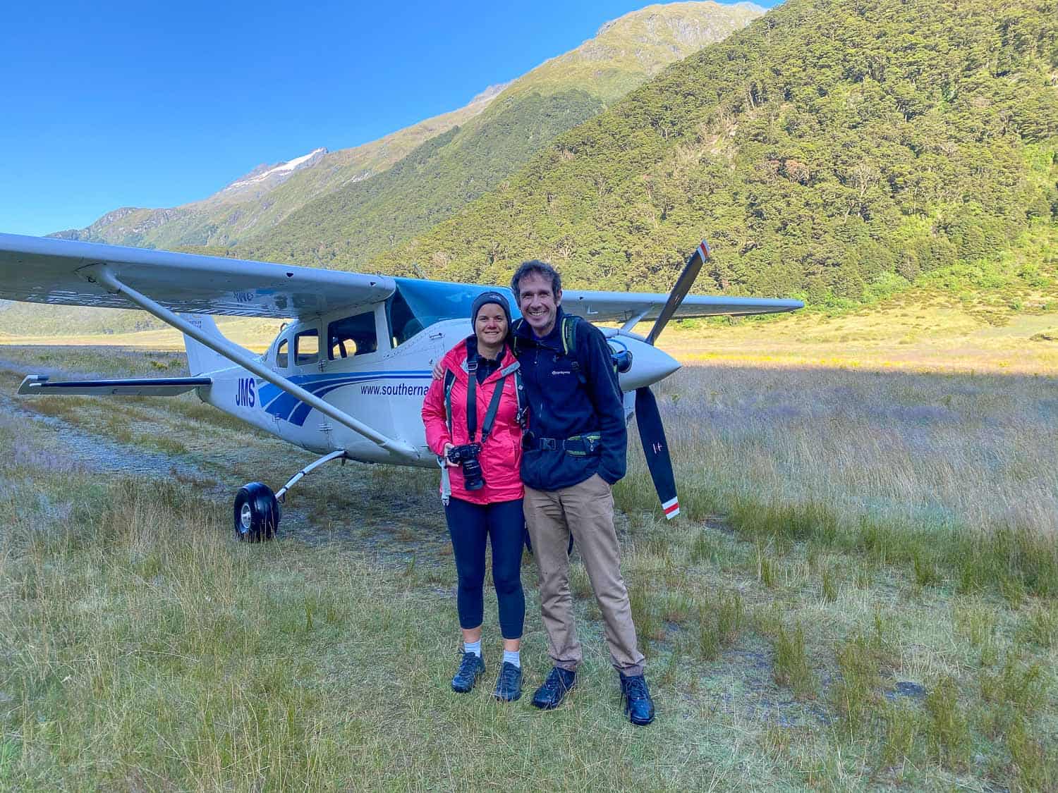 Landing in a field on the Siberia Experience