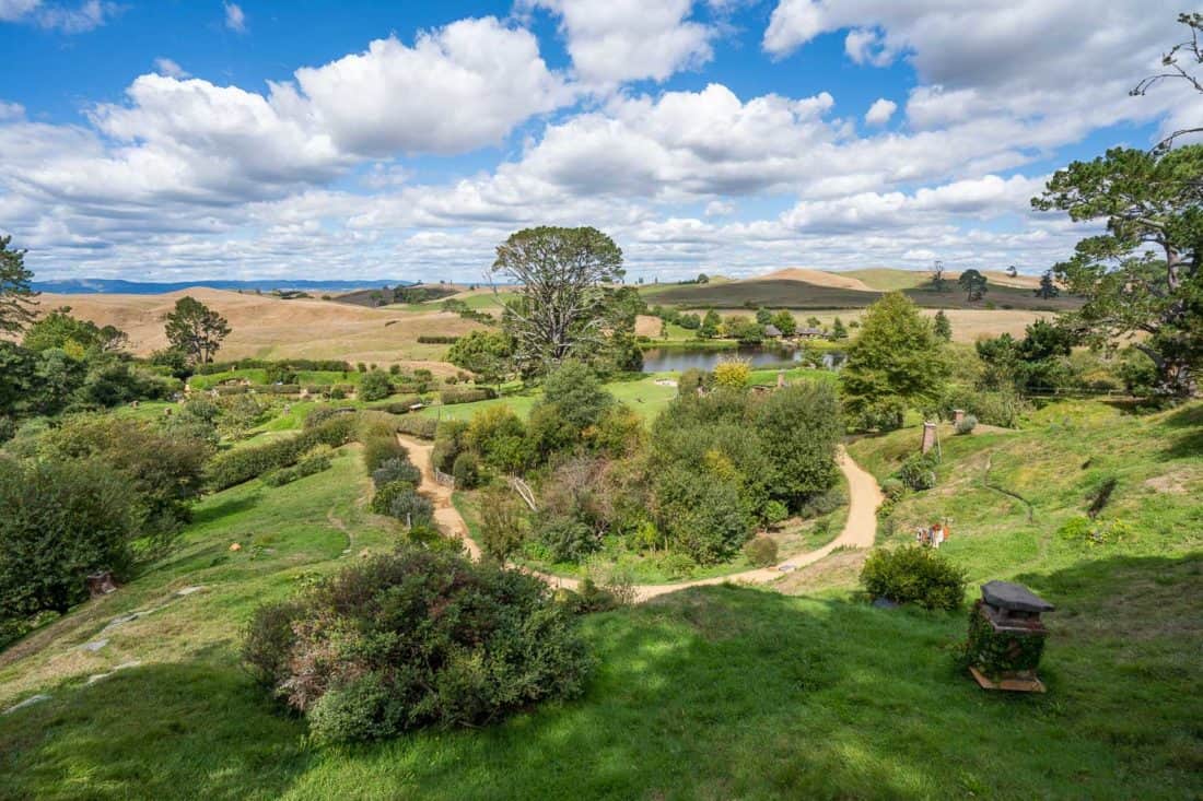 The Hobbiton Movie Set and surrounding countryside, Matamata, New Zealand