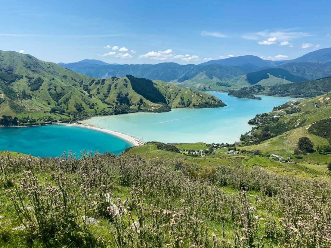 The view of Cable Bay from the Cable Bay Walkway, New Zealand