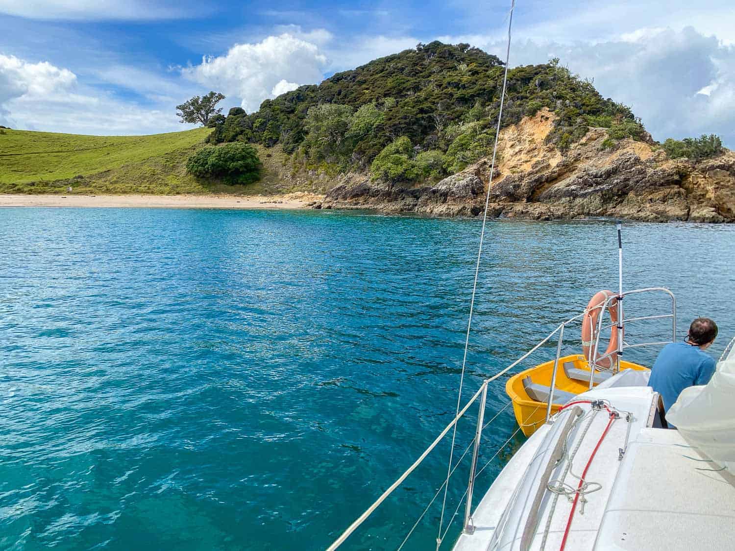 Anchored at Akeake Bay on Urupukapuka Island