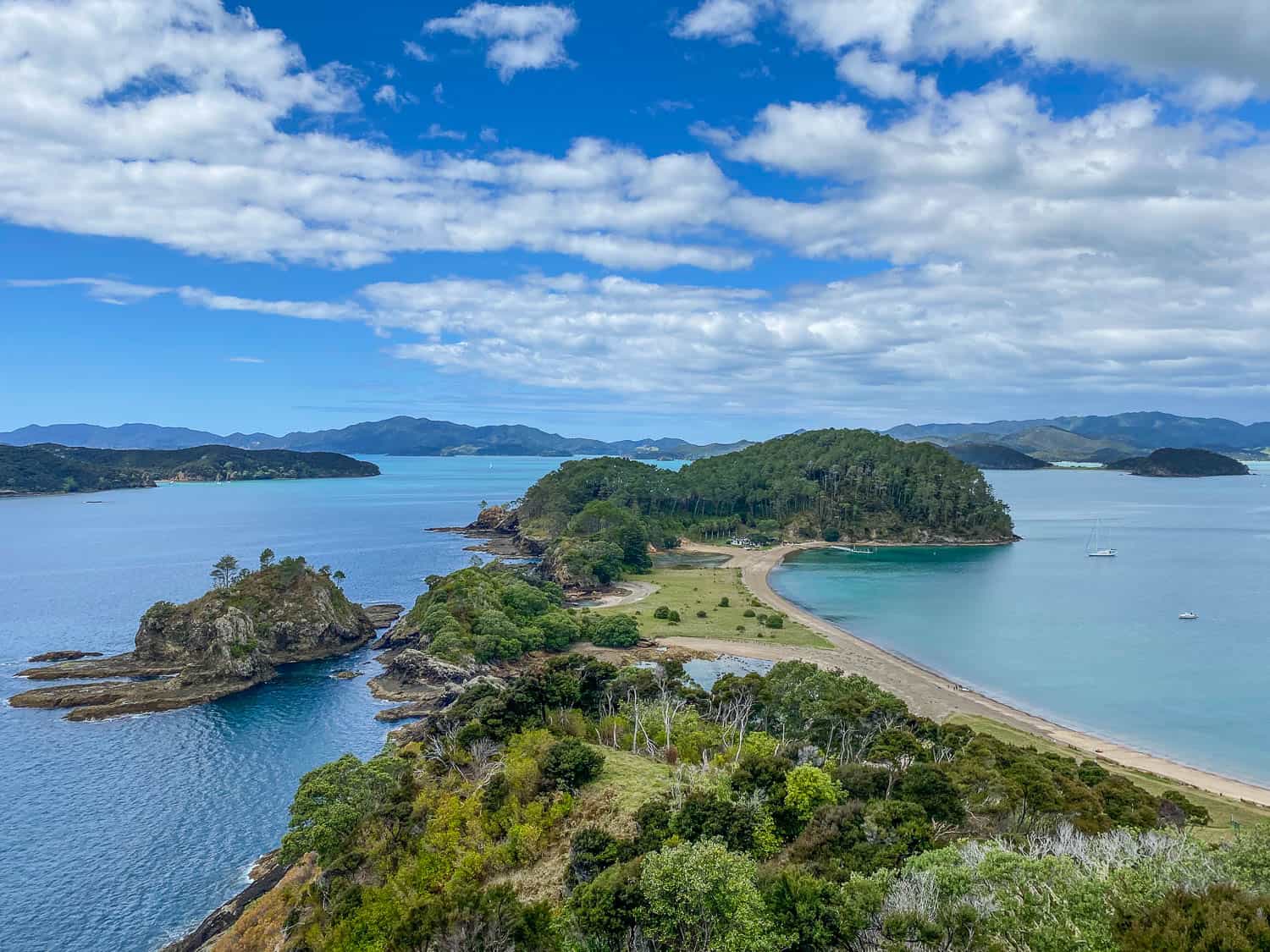 The view from Motuarohia Island aka Roberton Island in New Zealand's Bay of Islands