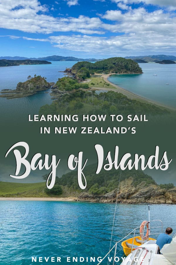 How to learn sailing in the Bay of Islands in New Zealand