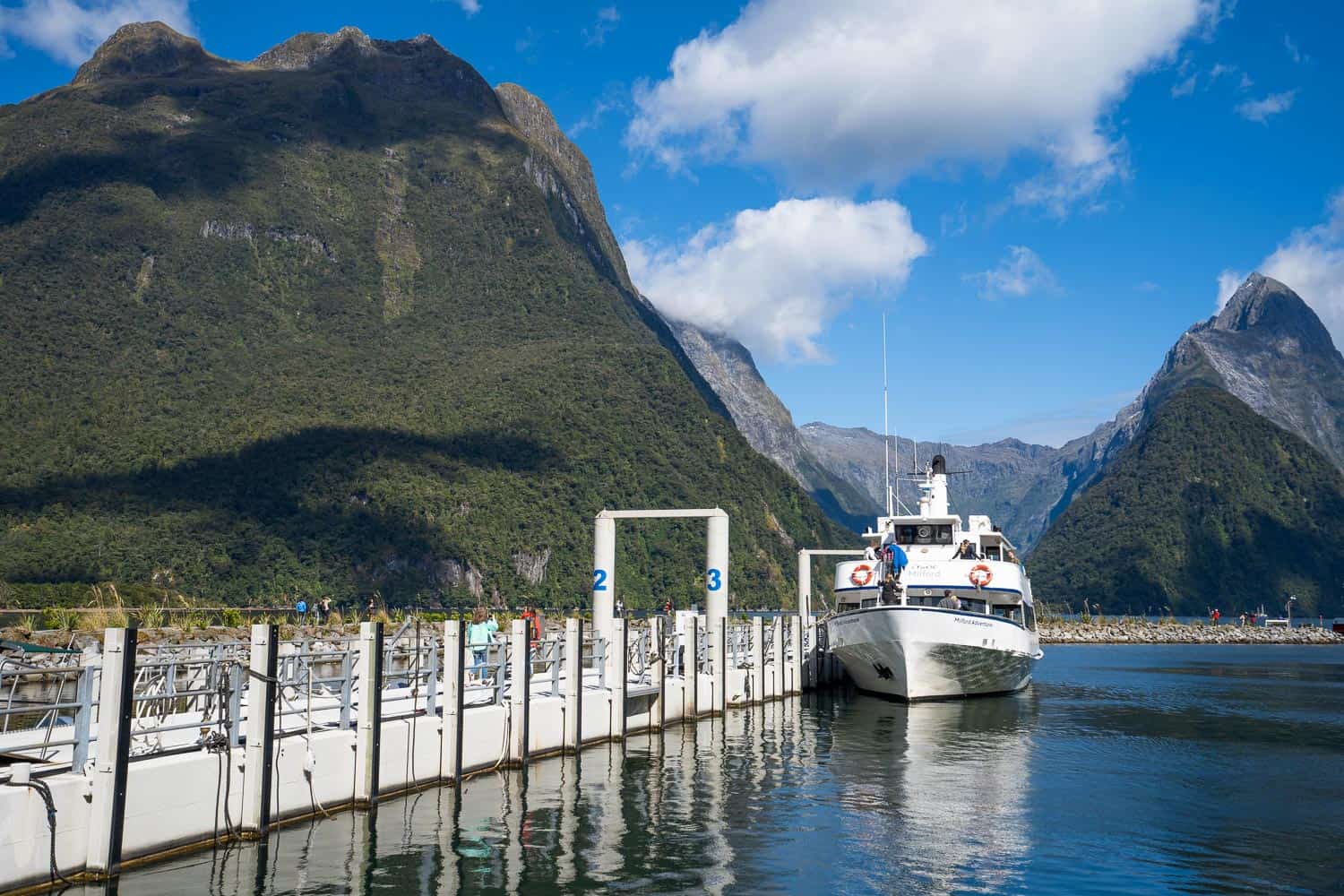 Cruise Milford boat for a nature cruise through Milford Sound