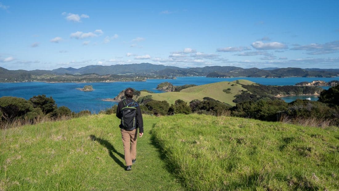 Walking on Urupukapuka Island