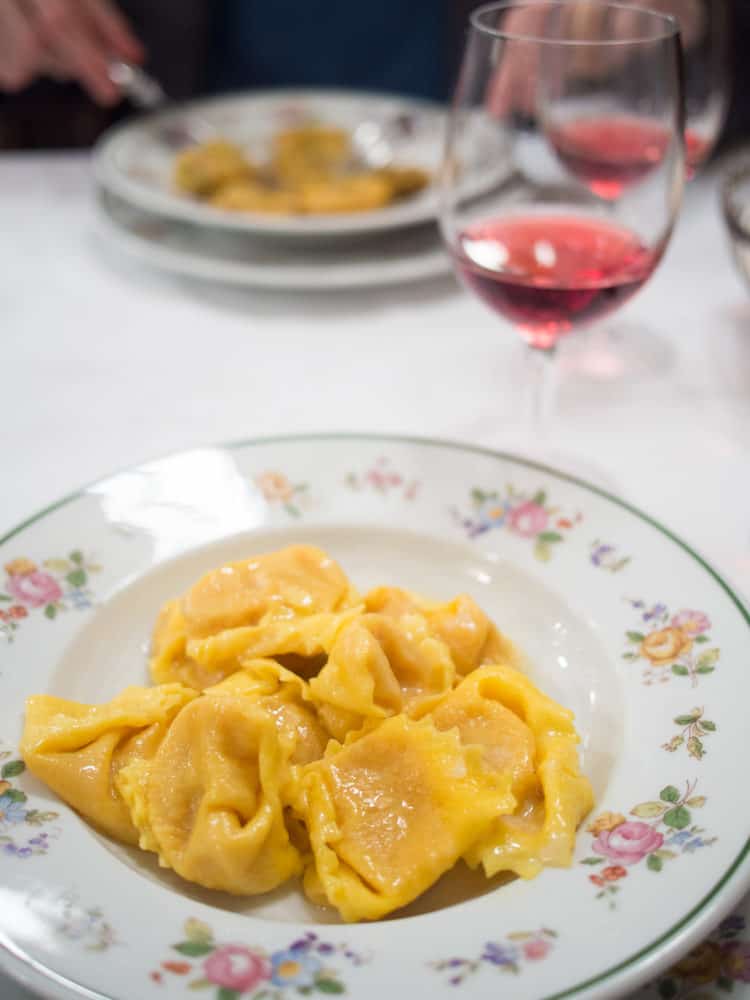 Tortelloni at Da Danilo in Modena